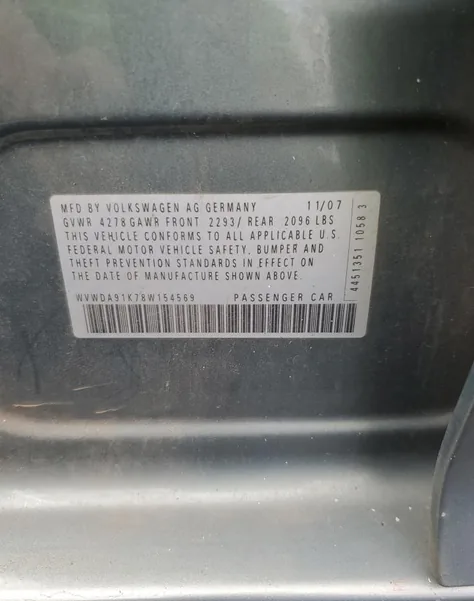 WVWDA91K78W154569